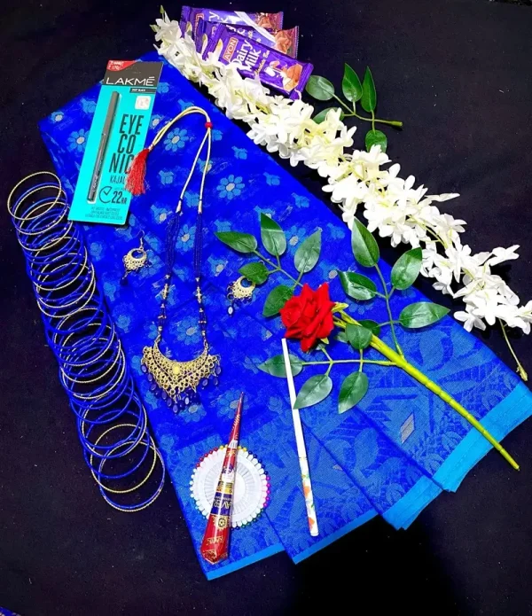 jamdani saree combo