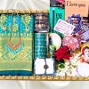 c green saree katan
