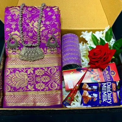 jam color saree