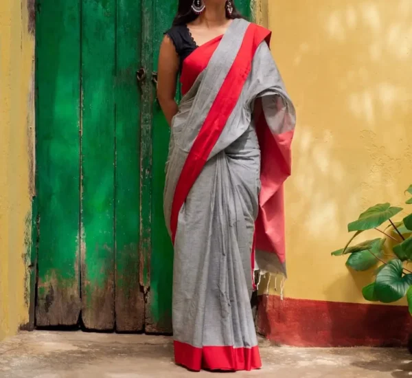 টাঙ্গাইলের পিউর সুতি শাড়ি। Tangailer suti saree eash color - Image 2