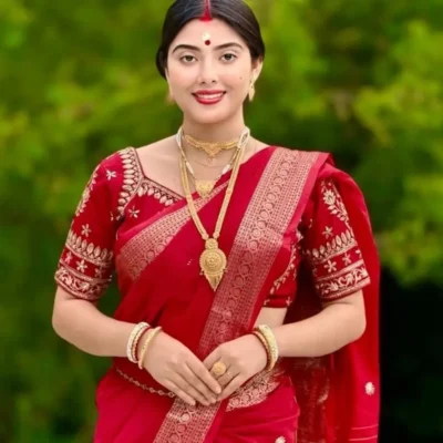টাঙ্গাইল সুতি শাড়ি। Tangailer suti saree