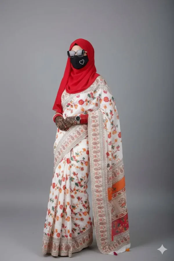 afsan print sare , viral print saree
