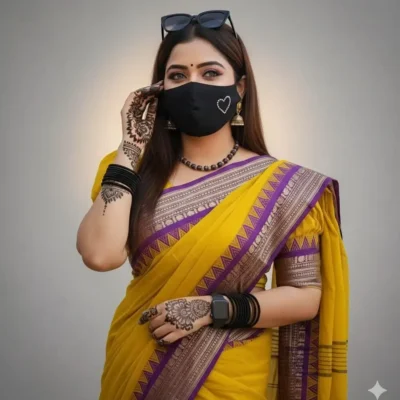 pata colr saree , cottn saree
